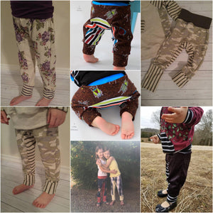Sprouty Pants (grow-with-me style NB-10Y)  *PDF Sewing Pattern*